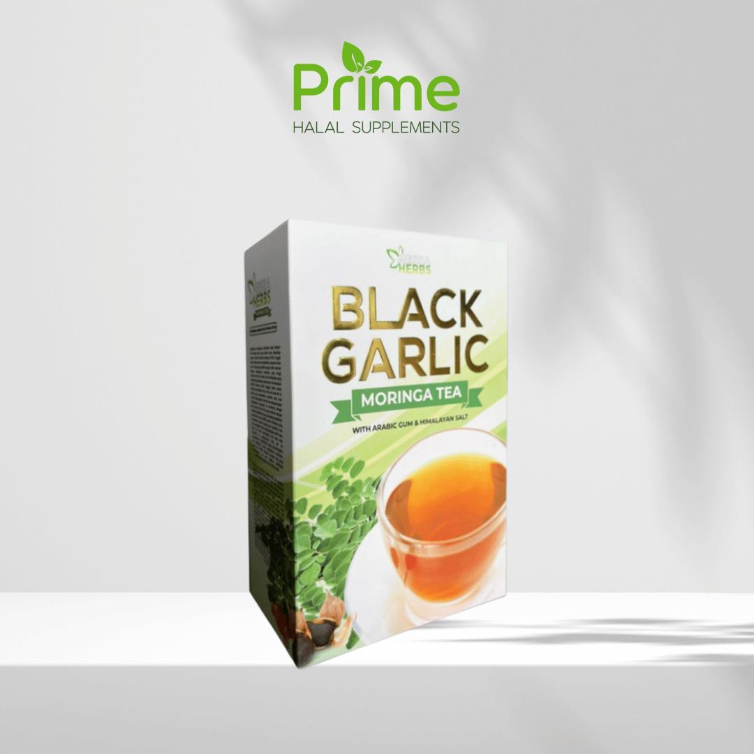 Black Garlic Moringa Tea