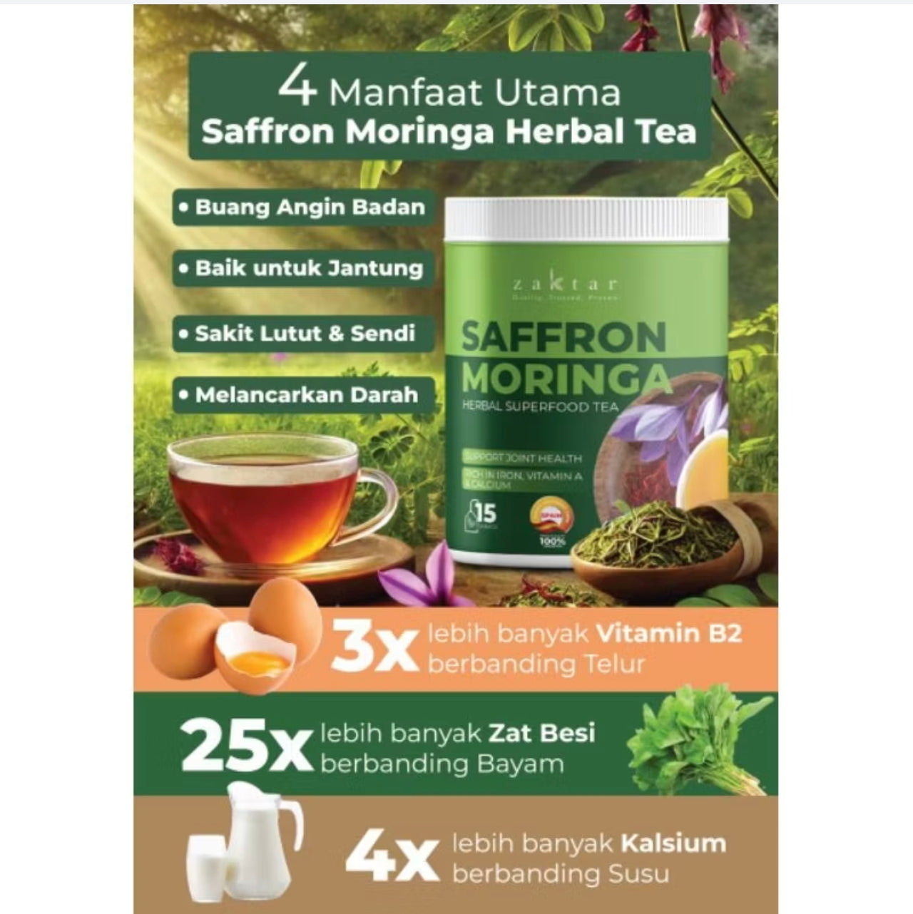 Saffron Moringa Tea