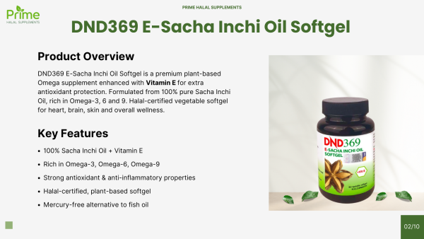 DND369 E-Sacha Inchi Oil Softgel + Vit E - Image 2